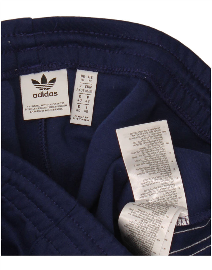 Женские спортивные брюки Adidas UK 14, большие темно-синие, полиэстер