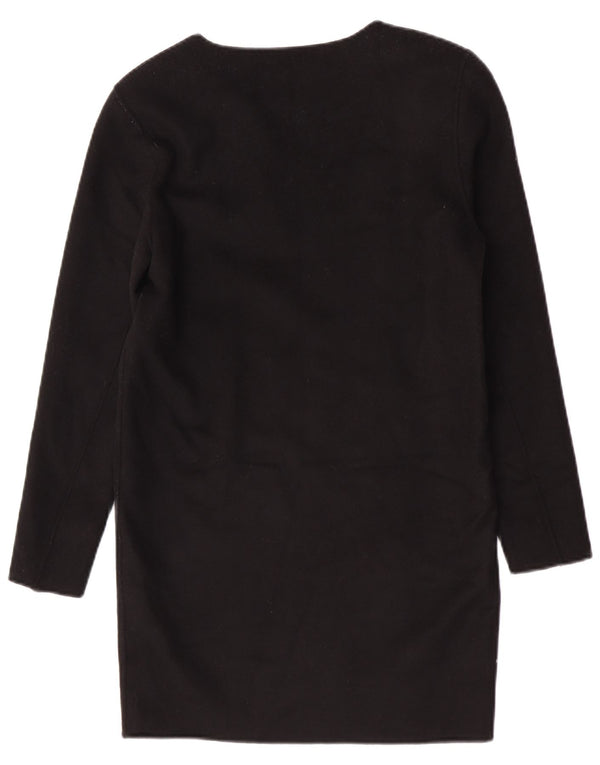 Женское платье-джемпер большого размера Massimo Dutti UK 6 XS, черное, шерсть