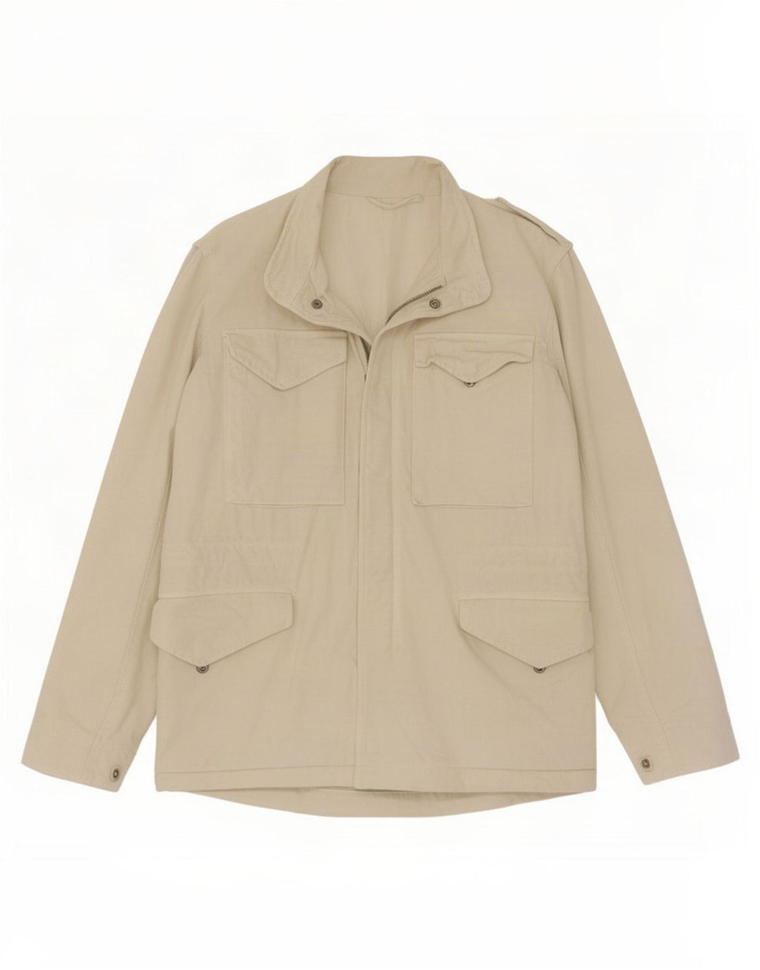 Мужская куртка Zara UK 36, маленькая, бежевый, хлопок