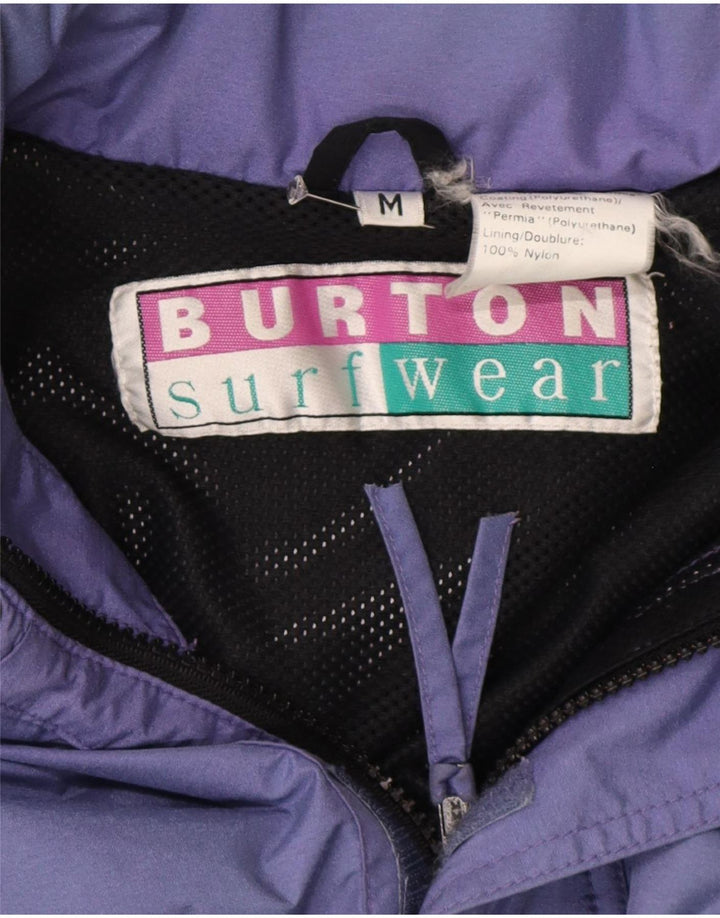 Мужская ветровка Burton UK 38, средний фиолетовый нейлон с цветными блоками