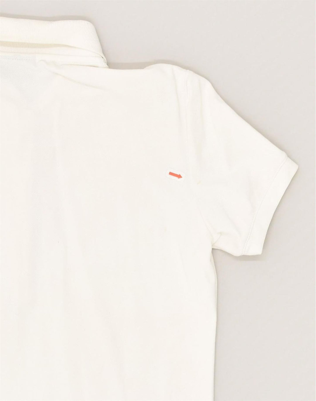 CHERVO Womens Polo Shirt UK 12 Medium White Polyamide | Vintage Chervo | Thrift | Second-Hand Chervo | Used Clothing | Messina Hembry 