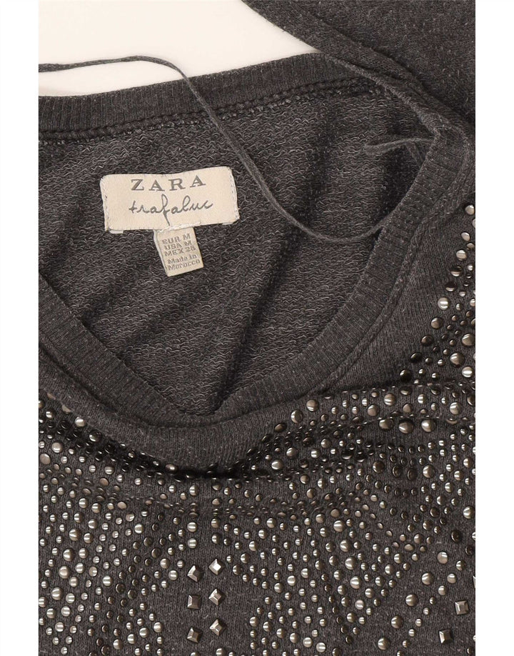 Женский свитер Zara Trafaluc UK 14, средний серый
