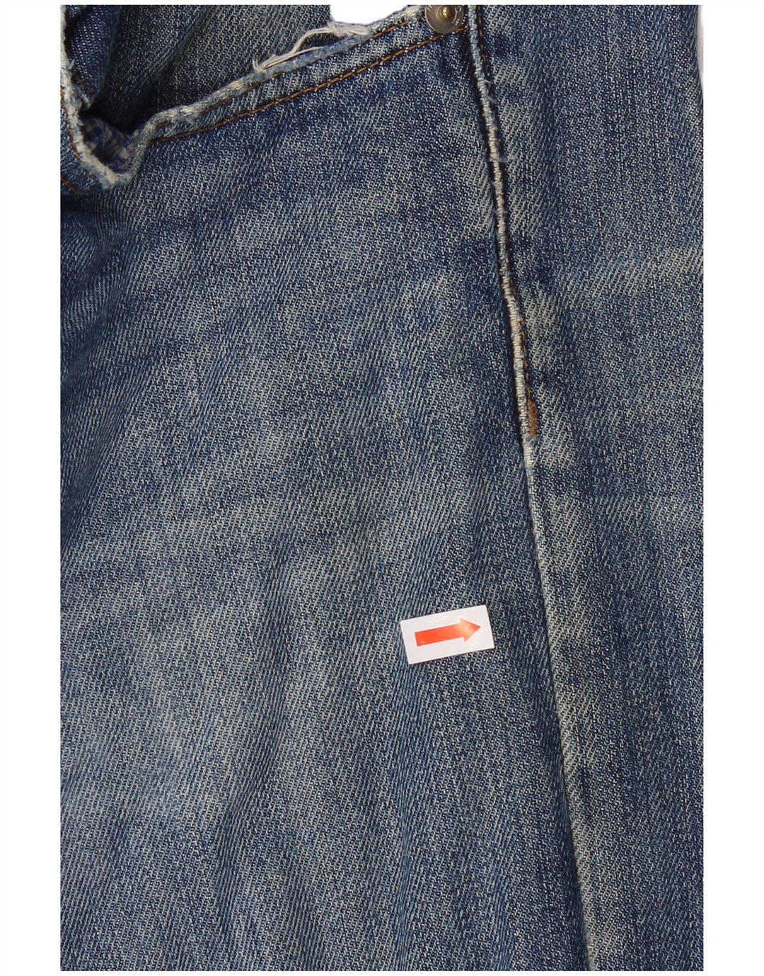 Мужские потертые прямые джинсы Massimo Dutti EU 42, большие W32 L29, синие