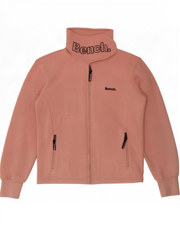 Женский спортивный костюм Bench с графическим рисунком, верхняя куртка UK 18 XL, розовый хлопок