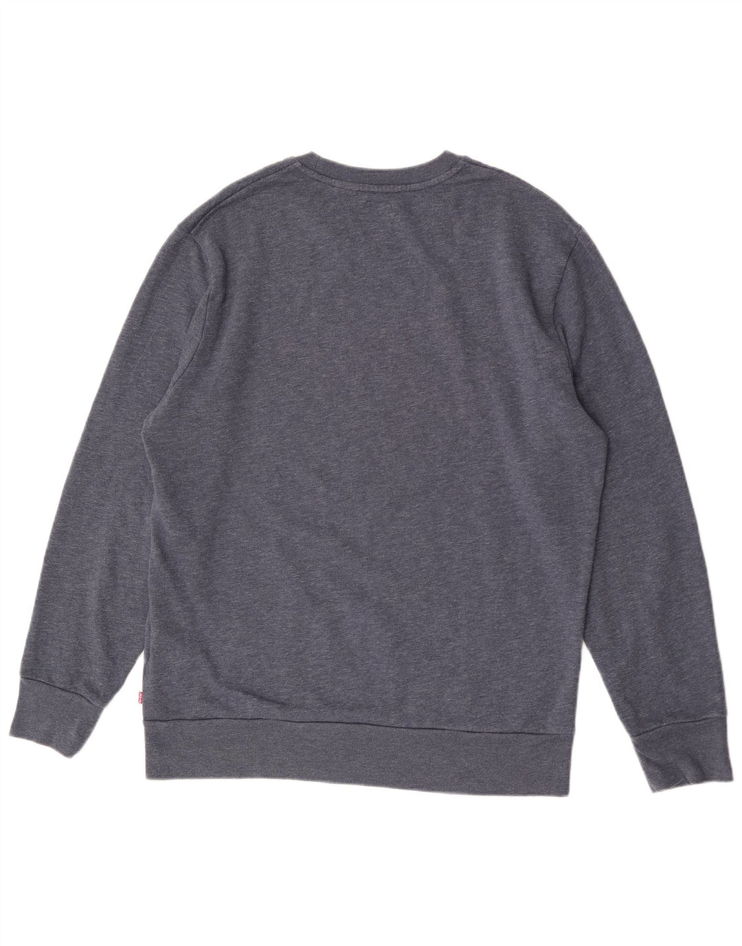 Мужской свитшот с рисунком Levi's, джемпер XL, темно-синий, хлопковый с крапинками
