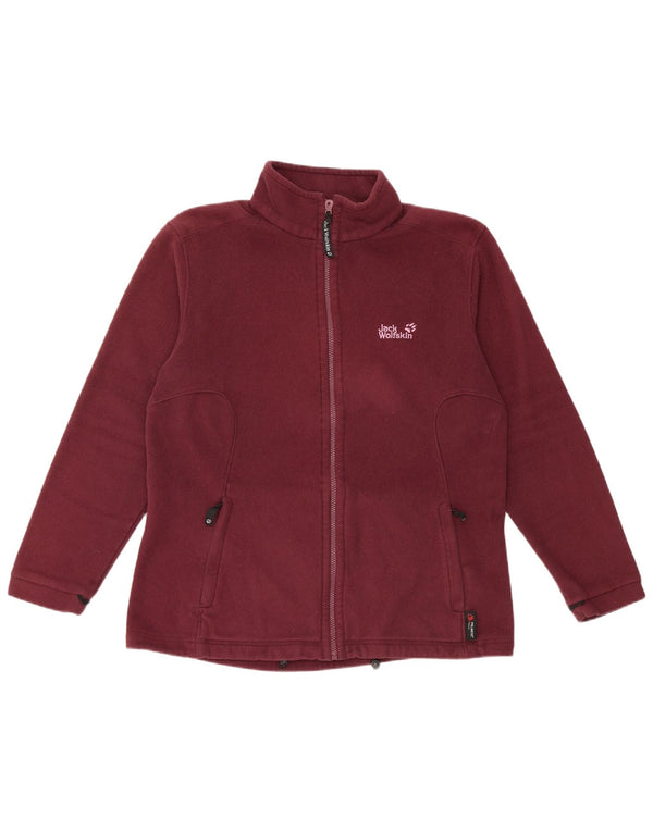 Женская флисовая куртка Jack Wolfskin UK 16, большая бордовая