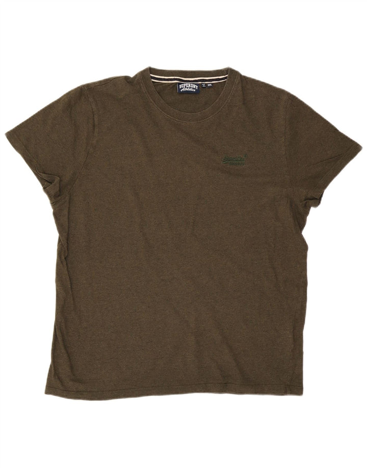 Мужская футболка Superdry Top 2XL Хаки Хлопок