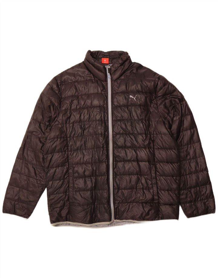 Мужская стеганая куртка PUMA UK 44 2XL, черный нейлон