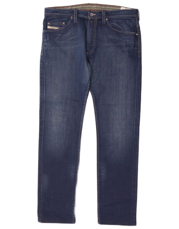 Мужские узкие джинсы Diesel W36 L31, синий хлопок