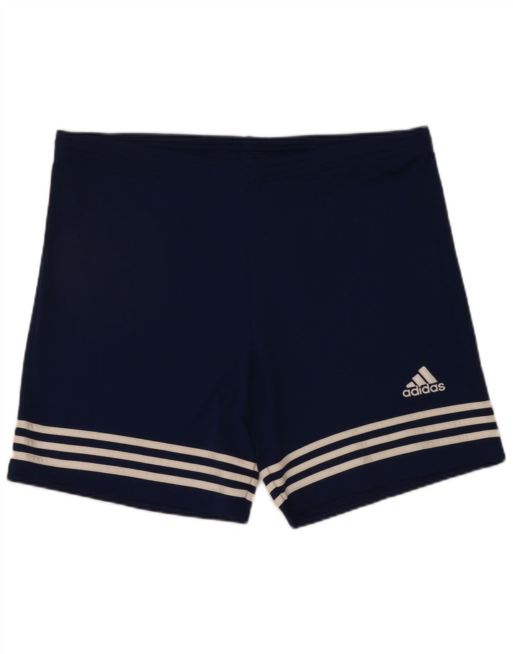 ADIDAS Mens Climalite Sport Shorts Medium  Navy Blue Polyester