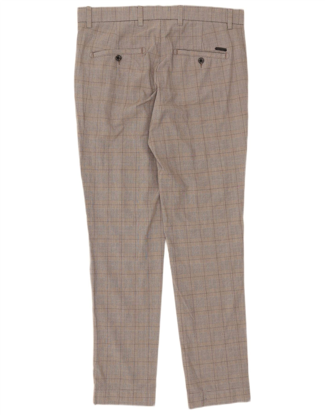 Мужские брюки узкого кроя Jack & Jones W33 L32 серые в клетку