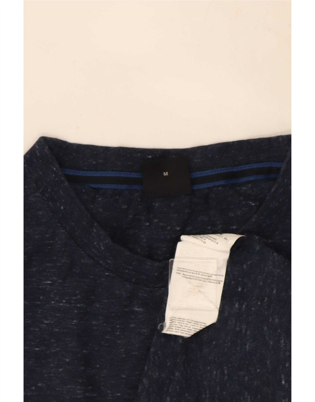 Мужская футболка Hugo Boss Top Medium Темно-синяя в крапинку из хлопка