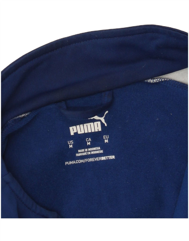 Мужской спортивный костюм Puma, верхняя куртка среднего синего цвета с цветными блоками