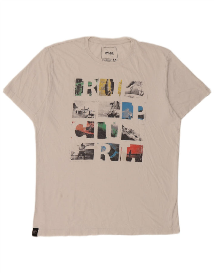 Мужская футболка с рисунком Rip Curl, средний белый цвет