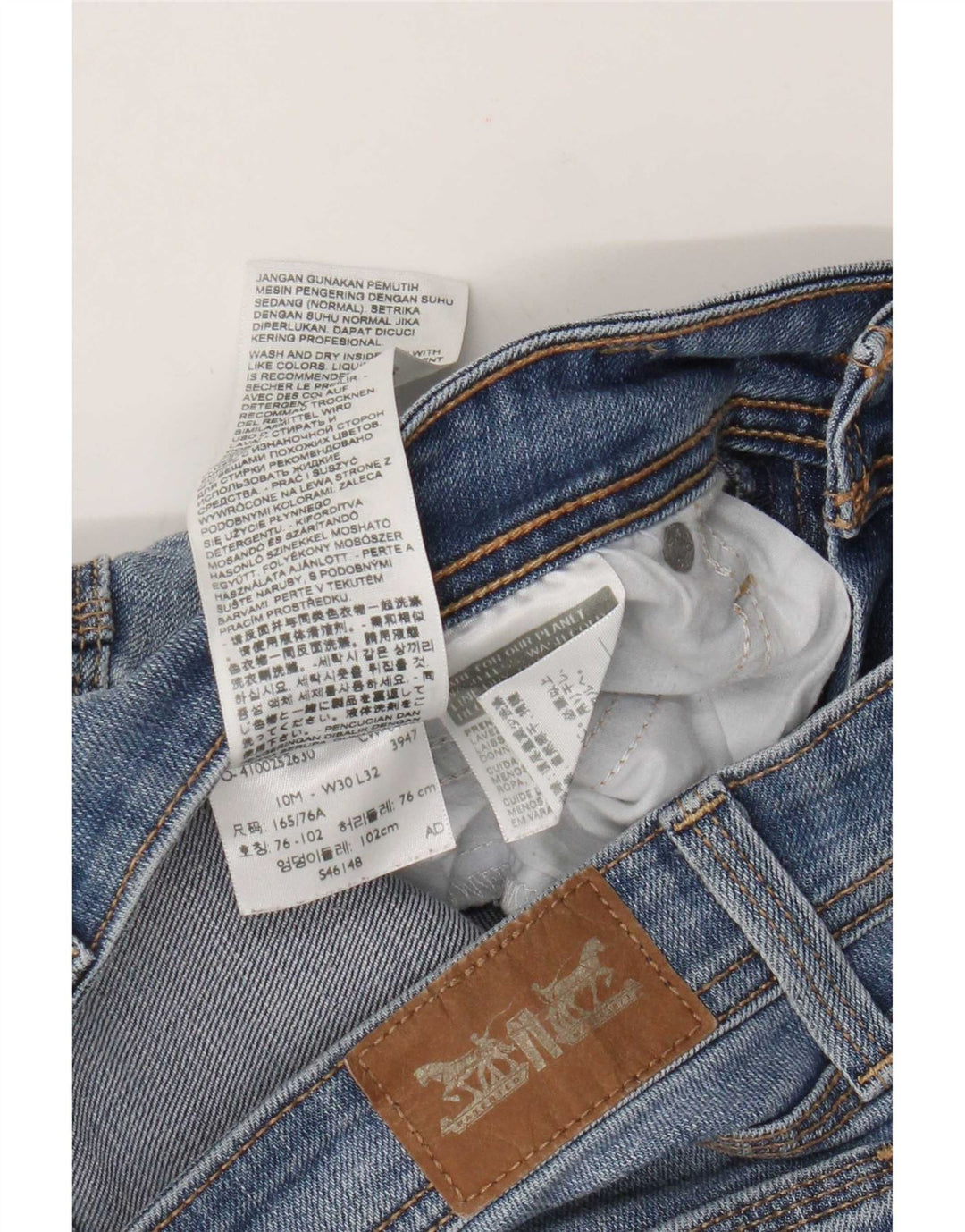 Женские джинсы Bootcut Levi's W30 L27 синие, хлопок