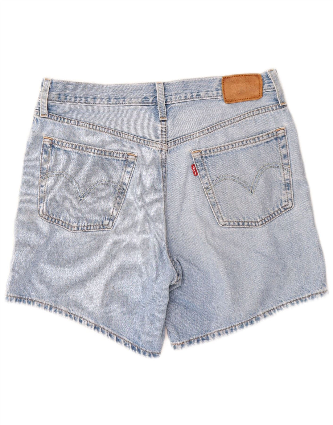 Женские джинсовые шорты Levi's W28, хлопковые, среднего синего цвета