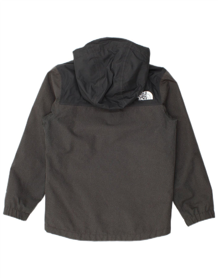 Ветровка The North Face для мальчиков 7–8 лет, маленькая серая с цветными блоками