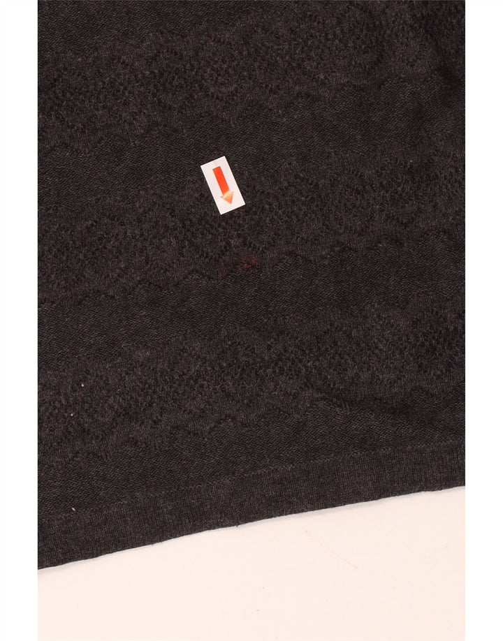 Женская мини-юбка Fat Face с высокой талией, Великобритания, 16, большая, W30, серый хлопок, классика