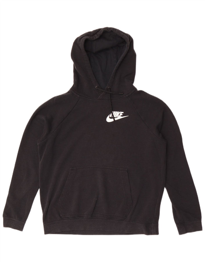 Женский джемпер с капюшоном Nike UK 14, средний черный, хлопок