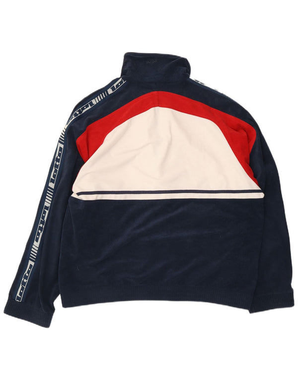 Мужской спортивный костюм Lotto, верхняя куртка UK 40/42, большой темно-синий с цветными блоками