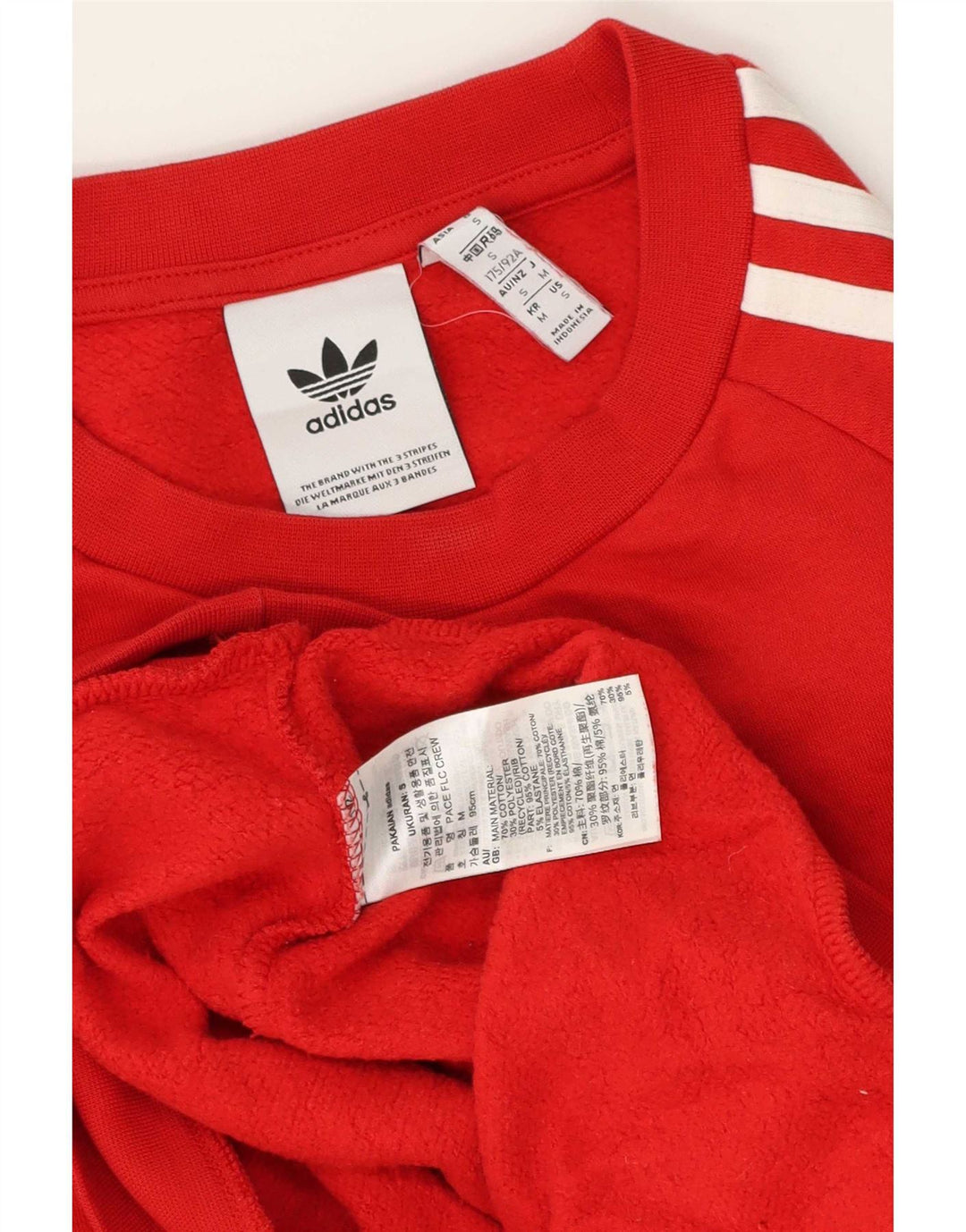 Мужской свитшот Adidas с графическим рисунком, маленький красный хлопковый джемпер