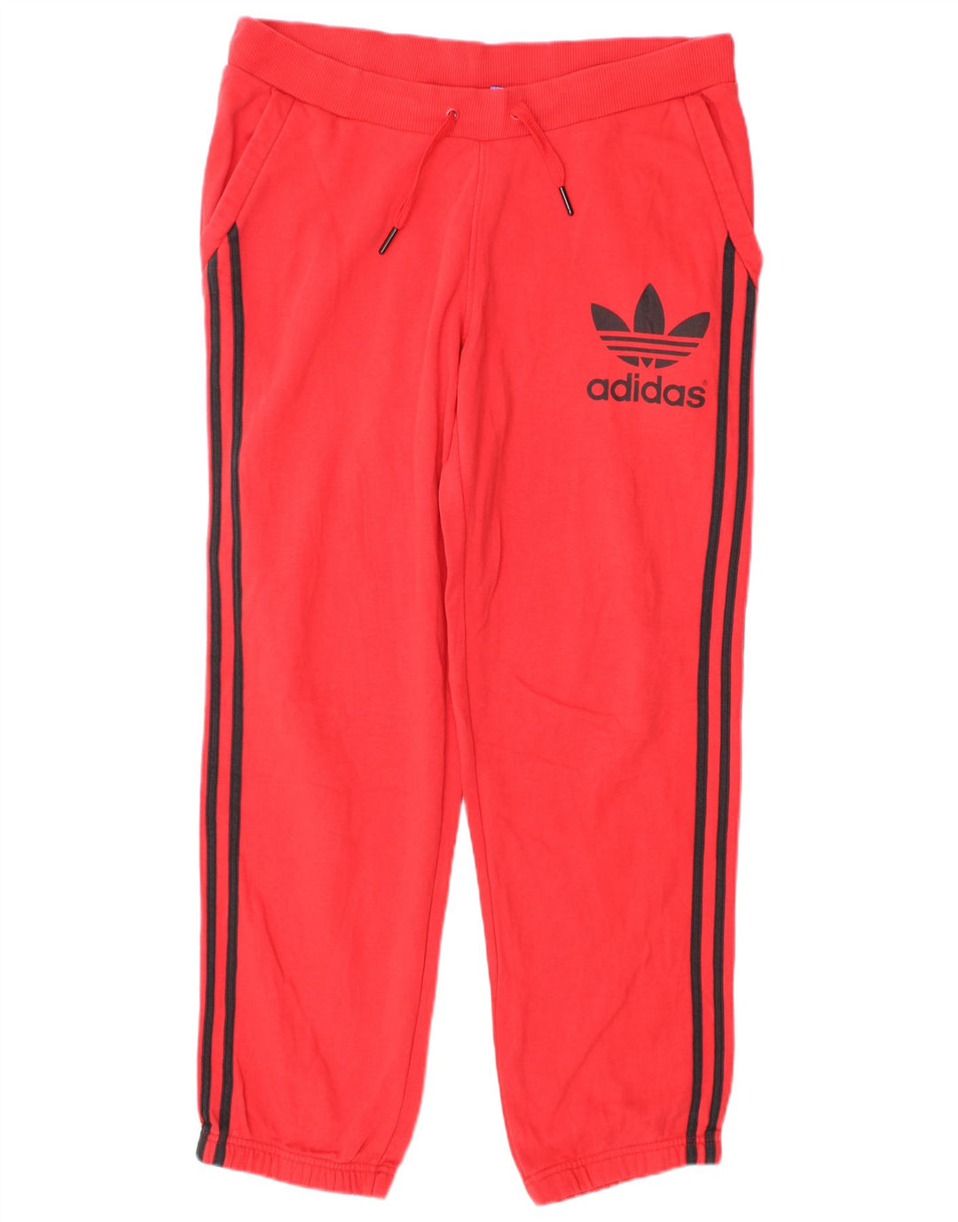 Мужские спортивные брюки Adidas с графическим рисунком, джоггеры, средний красный хлопок, хлопок