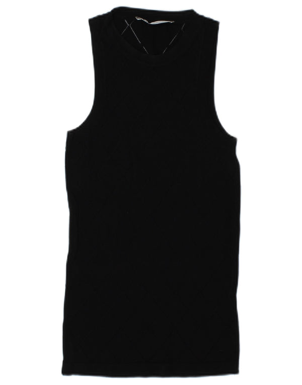 Женский жилет Zara UK 12, средний черный