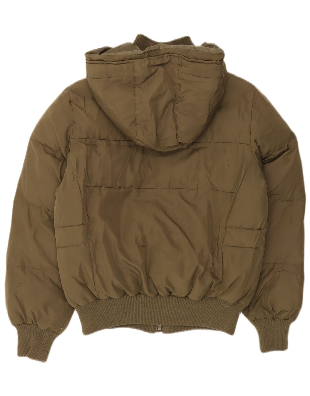 Женская стеганая куртка оверсайз с капюшоном LEE UK 10, маленький цвет хаки, полиэстер