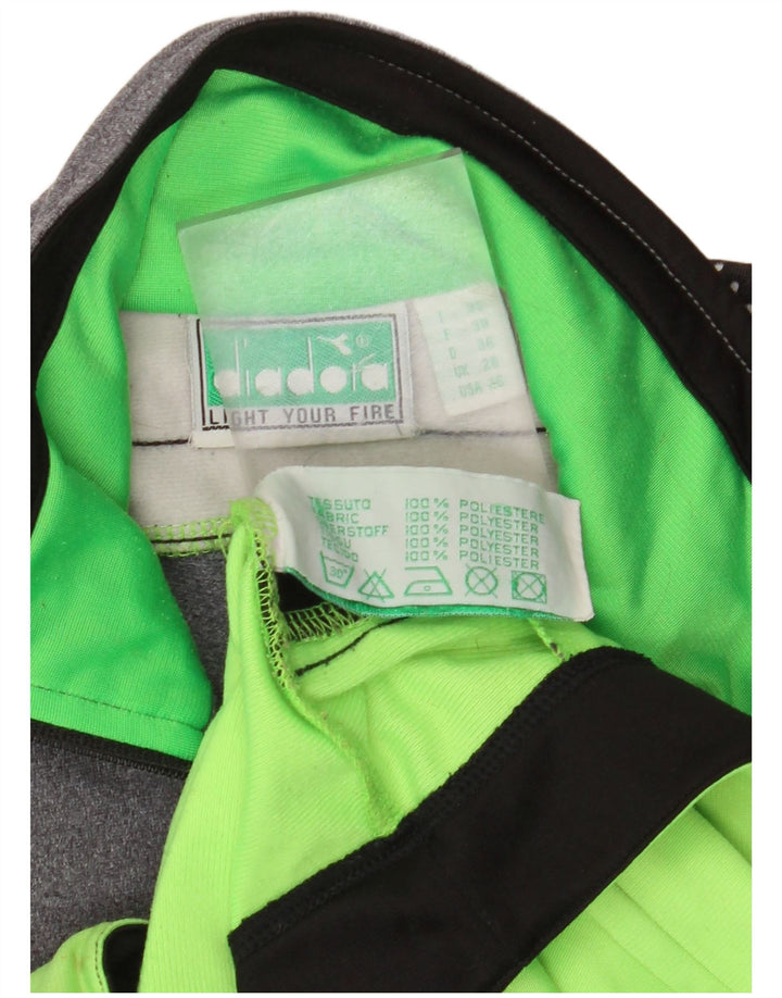 Спортивный костюм Diadora для мальчиков, верхняя куртка 13–14 лет, серый полиэстер с цветными блоками