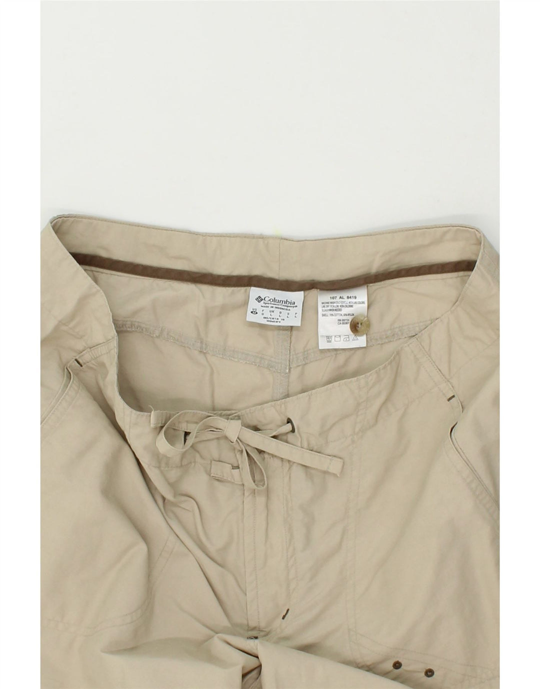 COLUMBIA Womens Bermuda Shorts Large W34 Beige Cotton Vintage Columbia and Second-Hand Columbia from Messina Hembry 