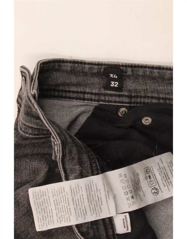 JACK & JONES Мужские узкие джинсы GLENN W34 L32 Серые хлопковые