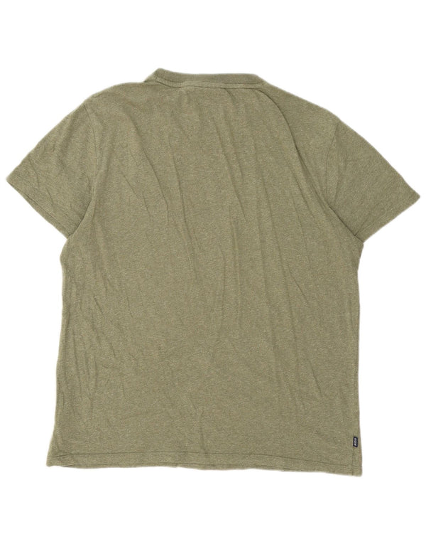 Мужская футболка Superdry Top XL, зеленый хлопок с крапинками
