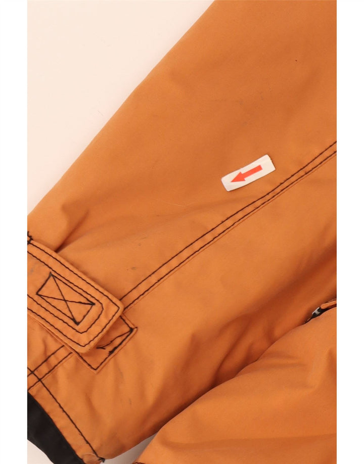 Винтажная мужская ветровка с капюшоном UK 40, большая оранжевая