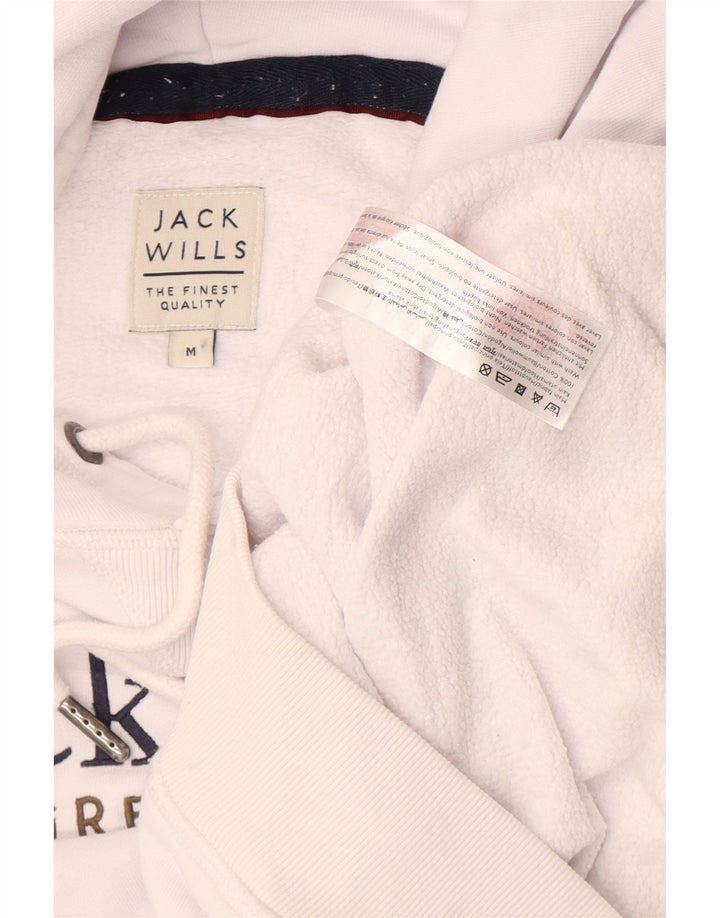 Мужской джемпер с капюшоном Jack Wills с рисунком, средний белый хлопок, хлопок