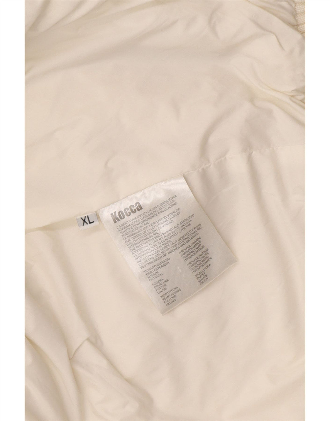Женская утепленная куртка с капюшоном KOCCA UK 16 XL, белый полиамид