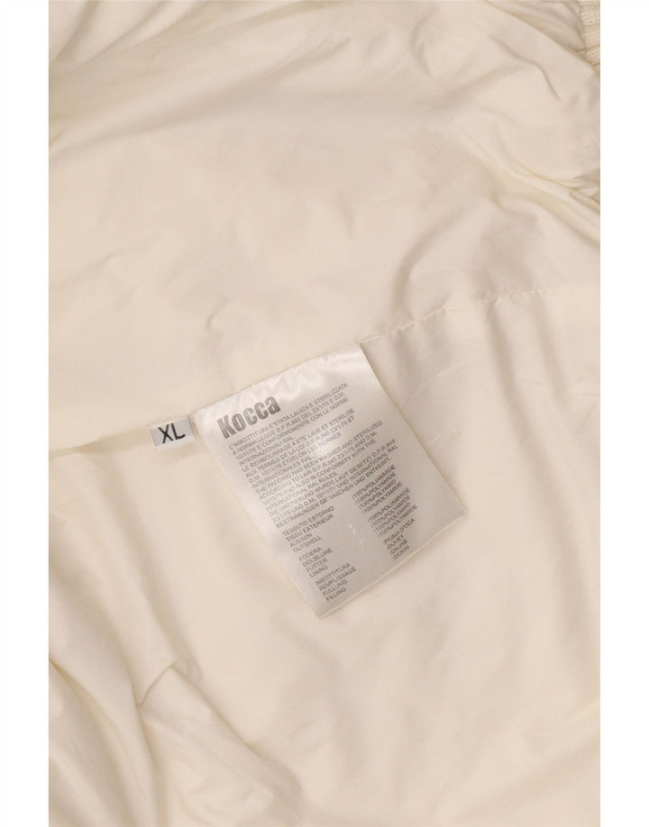 Женская утепленная куртка с капюшоном KOCCA UK 16 XL, белый полиамид