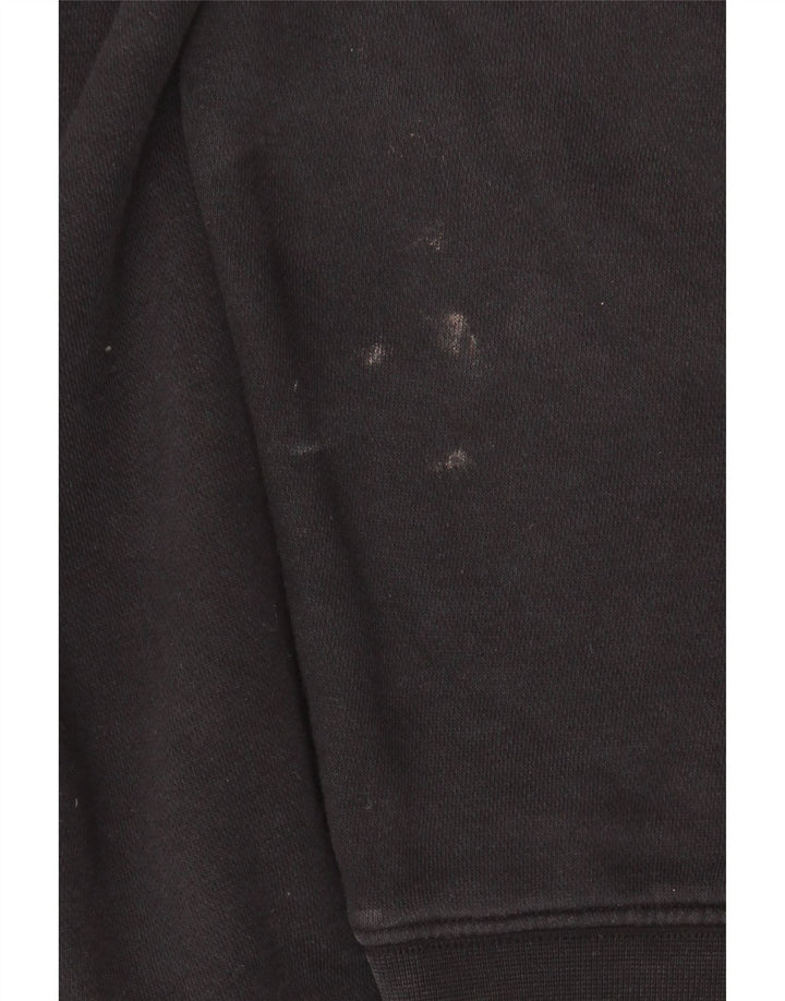 Мужской джемпер свободного кроя с капюшоном NIKE, черный, хлопковый, среднего размера