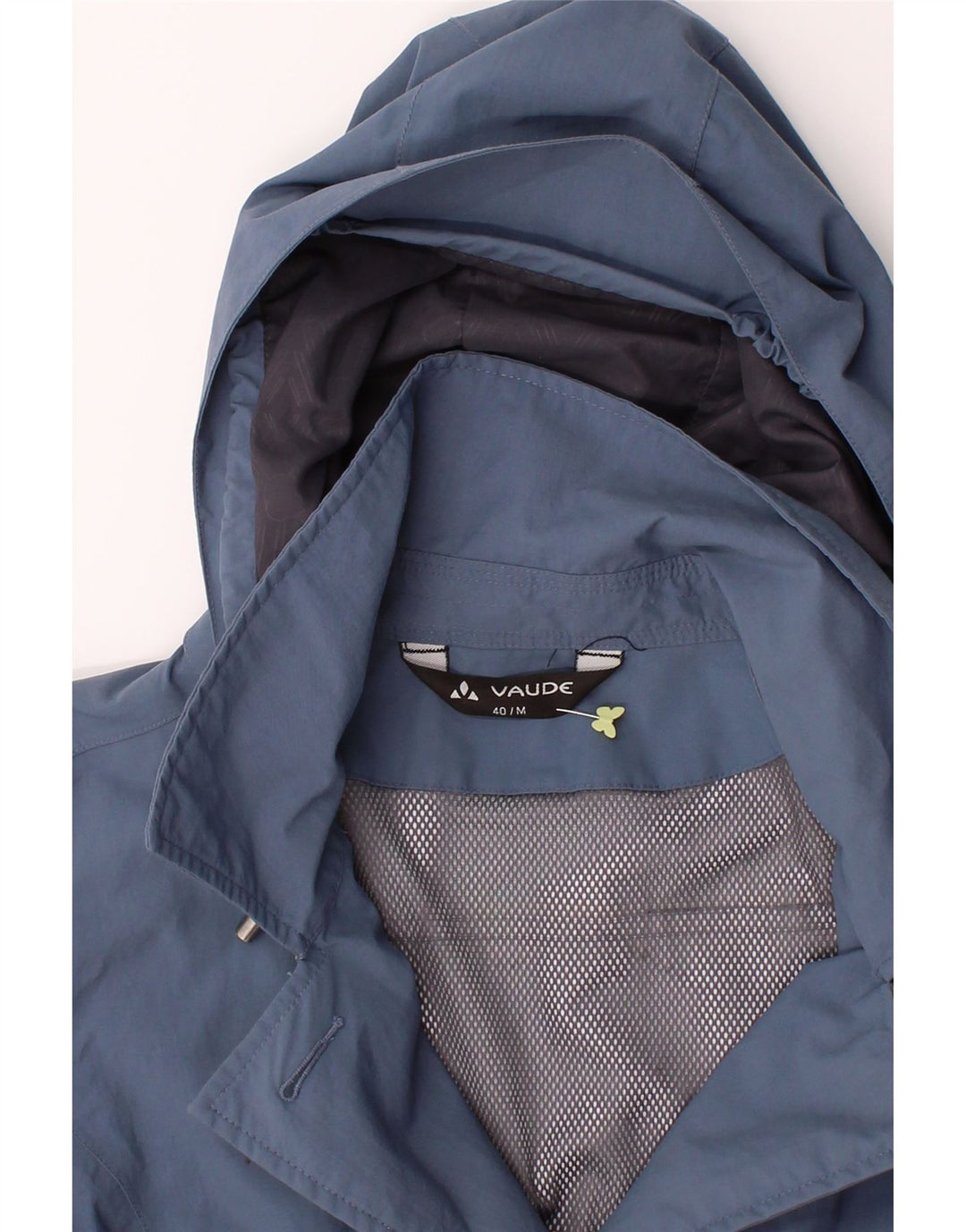 VAUDE Womens Hooded Raincoat EU 40 Medium Blue Polyamide Vintage Vaude and Second-Hand Vaude from Messina Hembry 