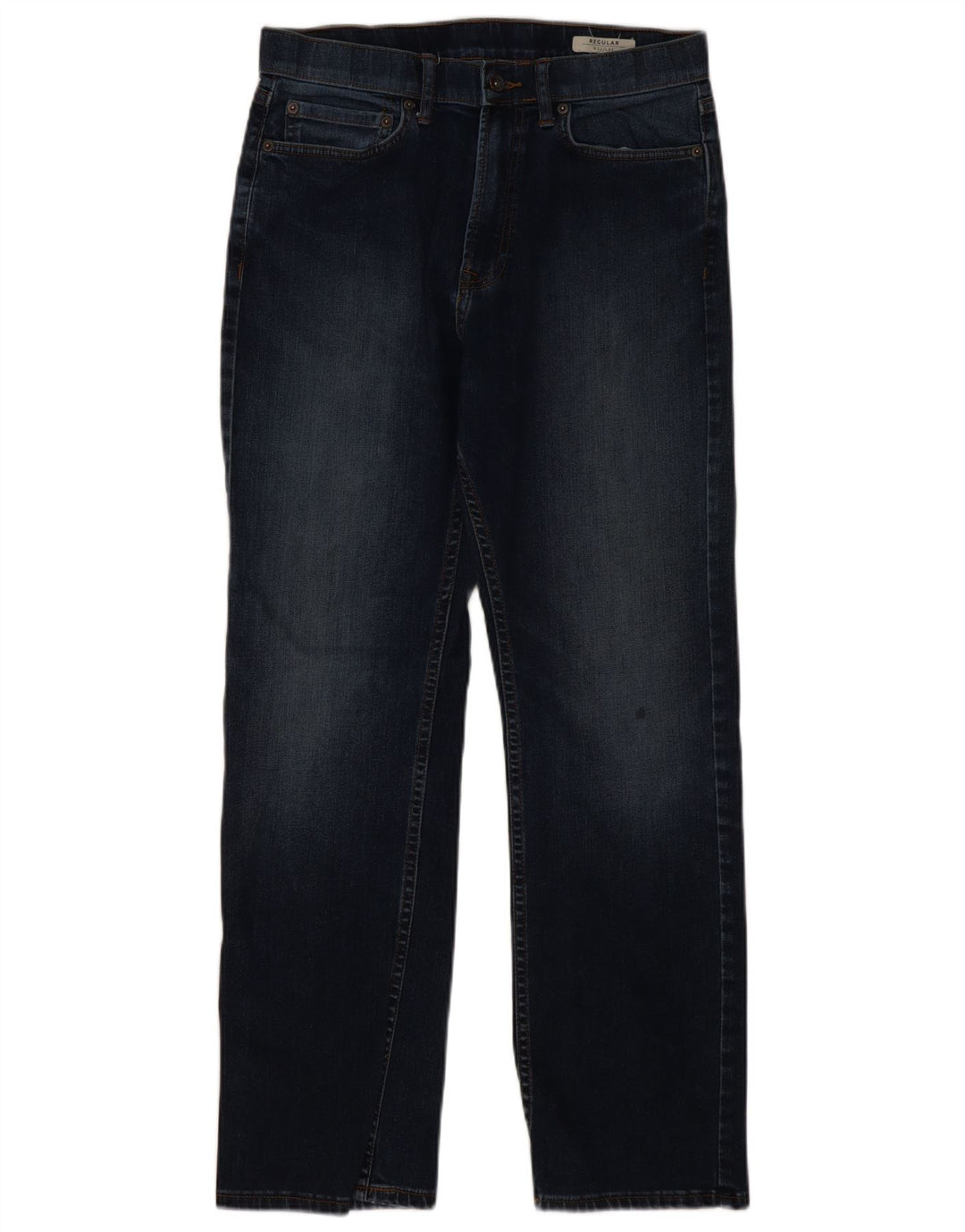 Мужские прямые джинсы Marks & Spencer W32 L31 темно-синие, хлопок