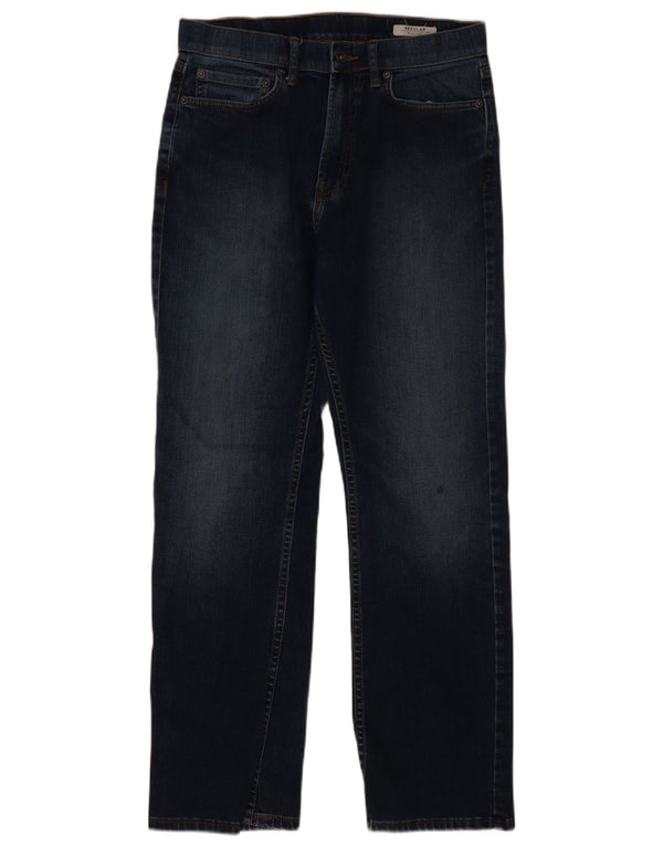 Мужские прямые джинсы Marks & Spencer W32 L31 темно-синие, хлопок