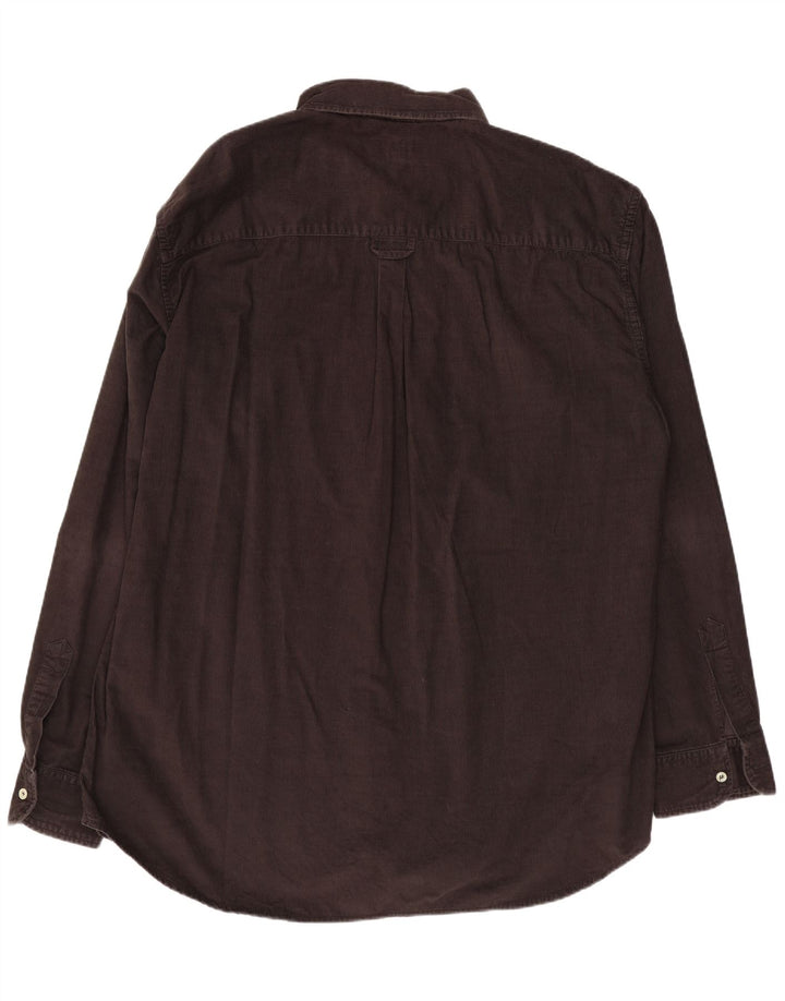 CARRERA Мужская вельветовая рубашка 2XL Коричневый хлопок