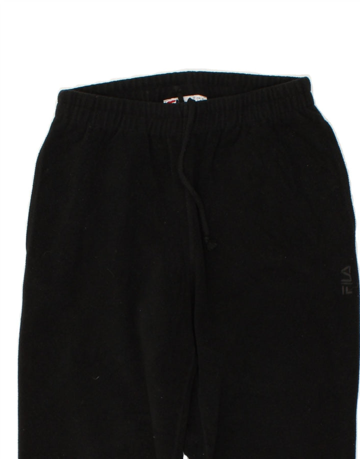 FILA Womens Tracksuit Trousers Small Black | Vintage Fila | Thrift | Second-Hand Fila | Used Clothing | Messina Hembry 