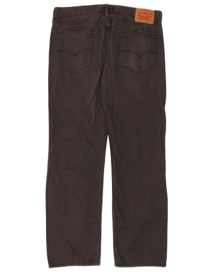 Мужские прямые джинсы Levi's 505 W36 L32 серые, хлопок