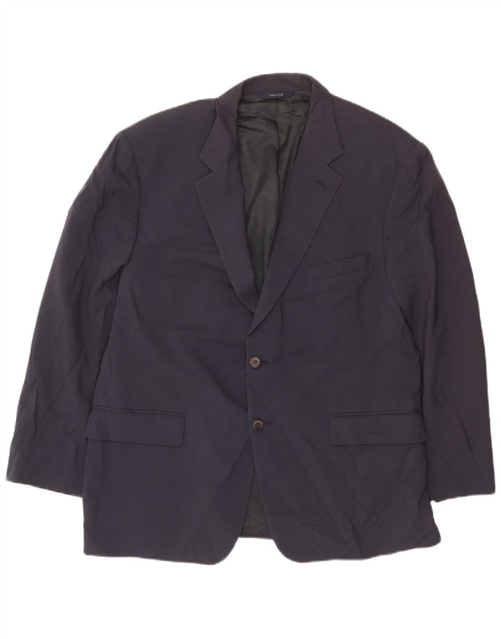 Мужской пиджак на 2 пуговицах Brooks Brothers, Великобритания 40, большой темно-синий, шерстяной