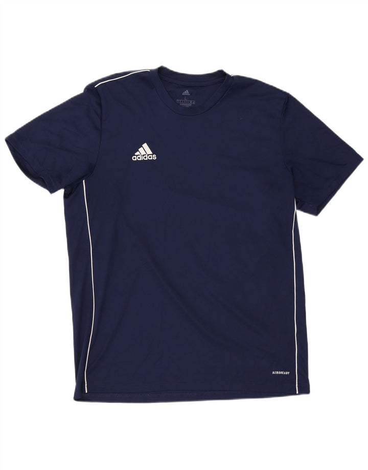 Мужская футболка Adidas Aeroready, большой темно-синий полиэстер