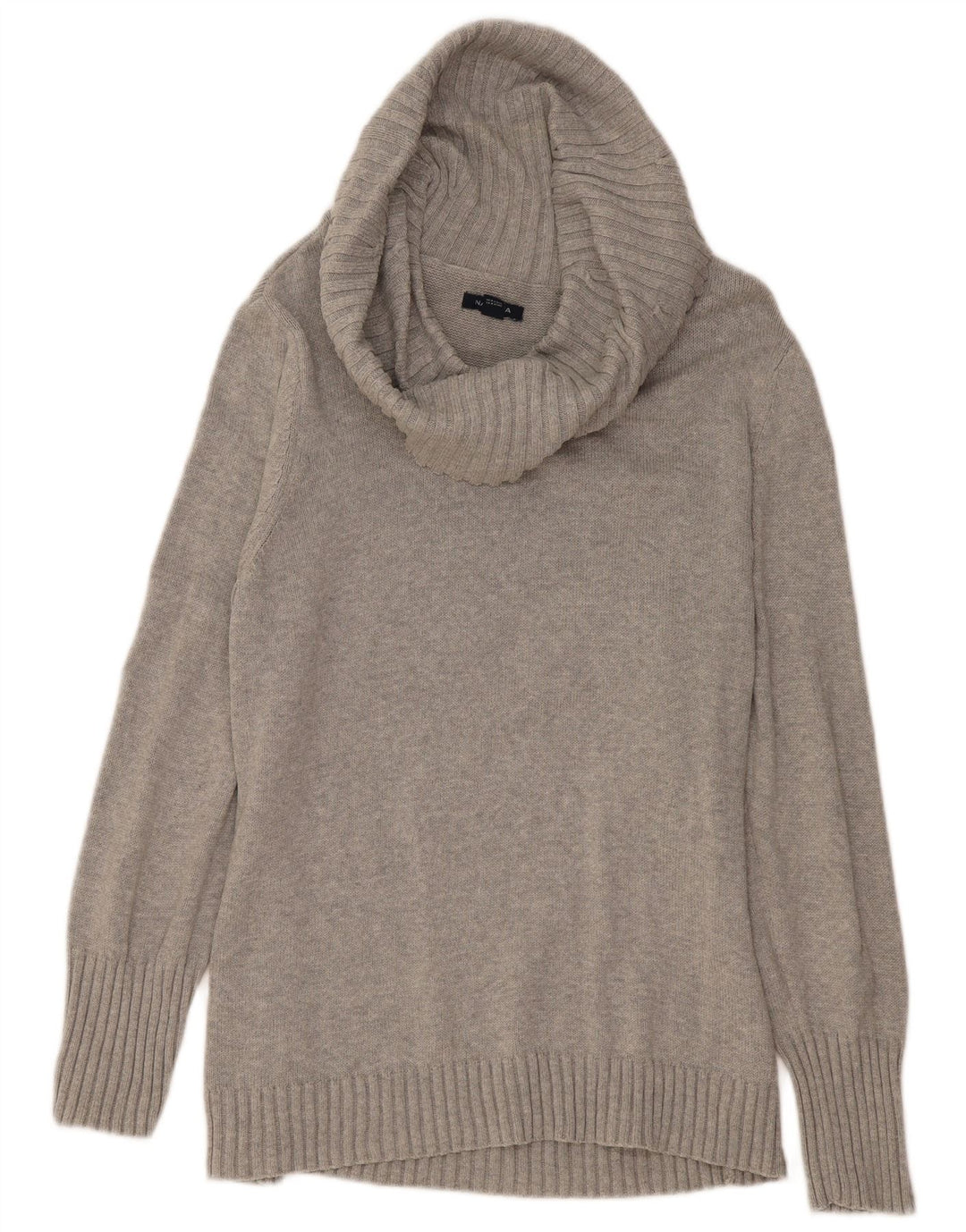 Женский свитер NAUTICA с высоким воротником, Великобритания 20, 2XL, серый хлопок
