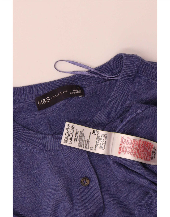 Женский кардиган Marks & Spencer UK 12, средний синий вискоза