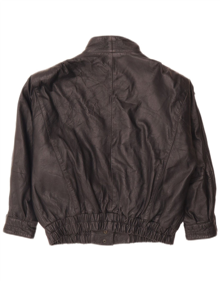 Essebi Женская кожаная куртка IT 42 Medium Navy Blue