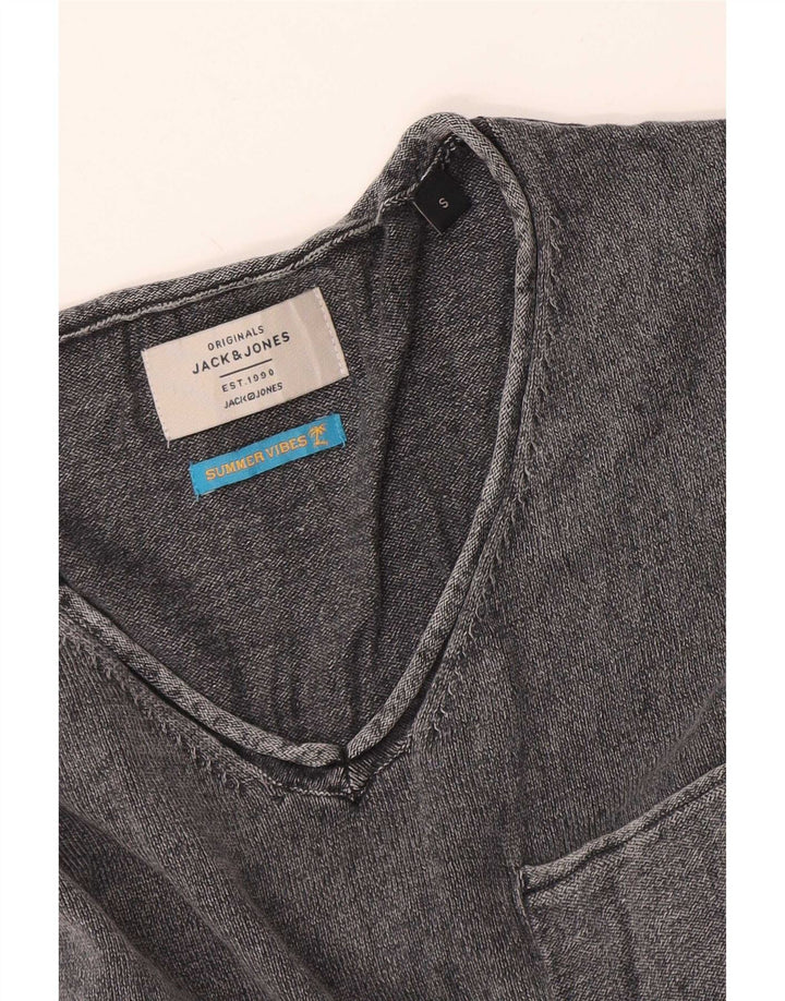Мужской топ с длинным рукавом Jack & Jones, маленький серый