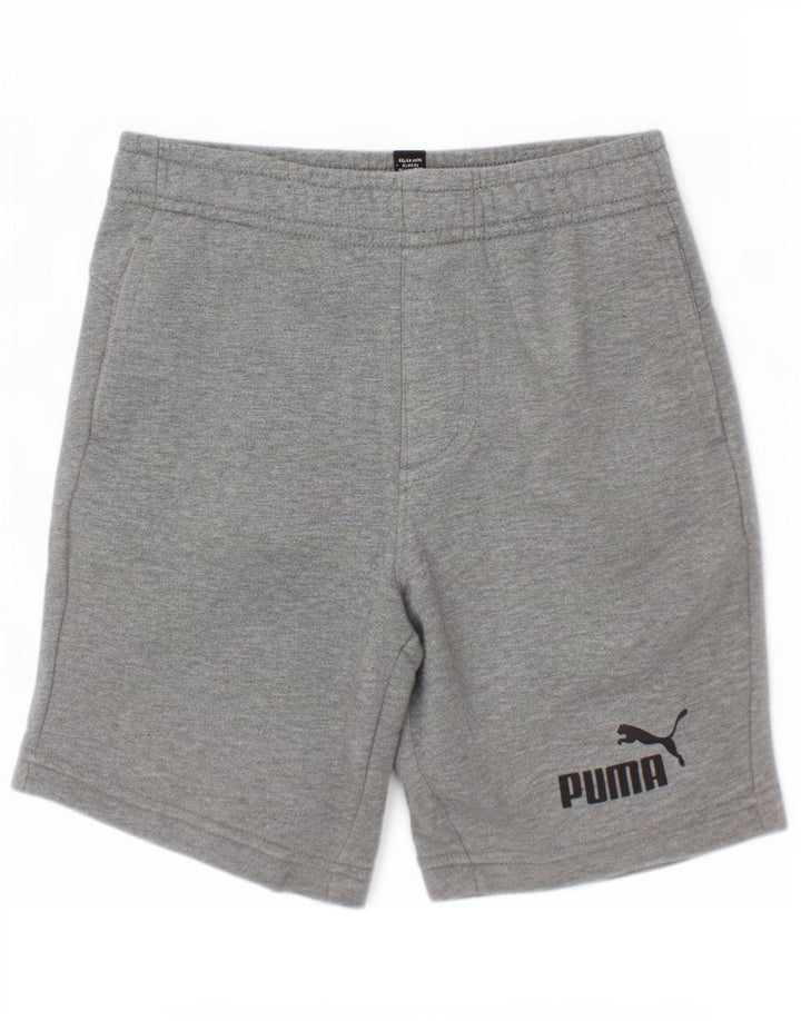 Спортивные шорты Puma для мальчиков 7-8 лет, серые, хлопковые